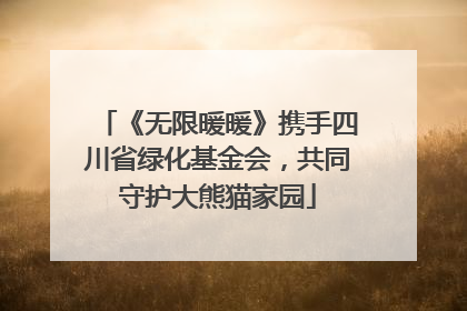 《无限暖暖》携手四川省绿化基金会，共同守护大熊猫家园