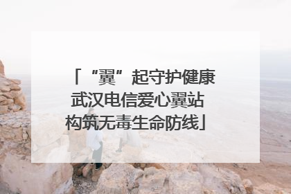 “翼”起守护健康 武汉电信爱心翼站构筑无毒生命防线