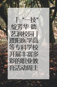 “一技”绽芳华 德艺润校园｜濮阳医学高等专科学校开展丰富多彩的职业教育活动周主题活动