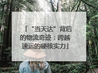 “当天达”背后的物流奇迹：跨越速运的硬核实力