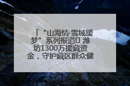 “山海情·雪域援梦”系列报道⑪ 潍坊1300万援藏资金，守护藏区群众健康“最后一公里”