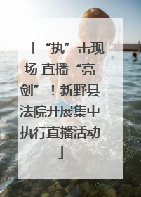 “执”击现场 直播“亮剑”！新野县法院开展集中执行直播活动