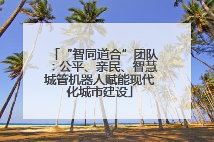 “智同道合”团队：公平、亲民、智慧城管机器人赋能现代化城市建设