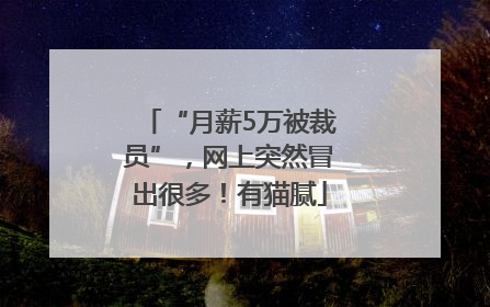 “月薪5万被裁员”，网上突然冒出很多！有猫腻