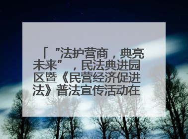 “法护营商，典亮未来”，民法典进园区暨《民营经济促进法》普法宣传活动在长沙举行