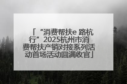 “消费帮扶e 路杭行”2025杭州市消费帮扶产销对接系列活动首场活动圆满收官