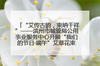“艾传古韵，束纳千祥”——滨州市城管局公用事业服务中心开展“我们的节日·端午”艾草花束制作主题活动