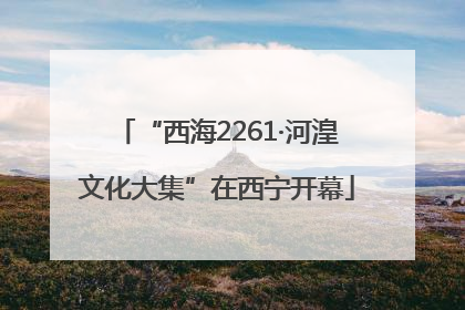 “西海2261·河湟文化大集”在西宁开幕