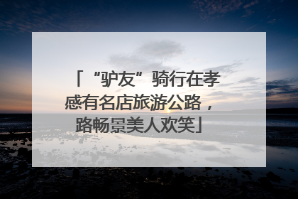 “驴友”骑行在孝感有名店旅游公路，路畅景美人欢笑
