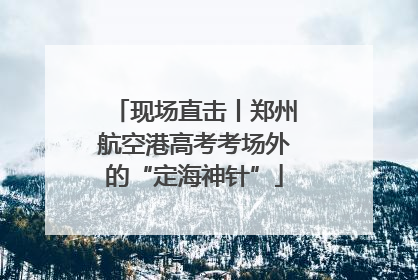 现场直击丨郑州航空港高考考场外的“定海神针”