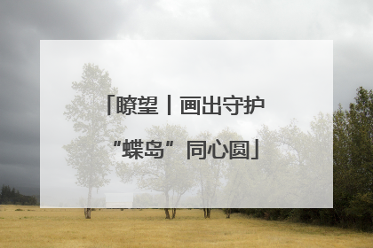 瞭望丨画出守护“蝶岛”同心圆