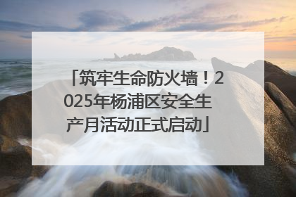 筑牢生命防火墙！2025年杨浦区安全生产月活动正式启动