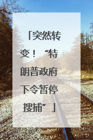 突然转变！“特朗普政府下令暂停搜捕”