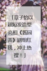 章子怡以超短发造型亮相《酱园弄》剧组红毯，冲上热搜！