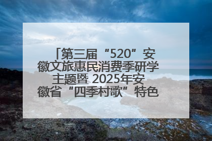 第三届“520”安徽文旅惠民消费季研学主题暨 2025年安徽省“四季村歌”特色展演燃动池州