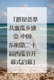 群星荟萃共襄瓜乡盛会 中国·东明第二十届西瓜节开幕式启幕