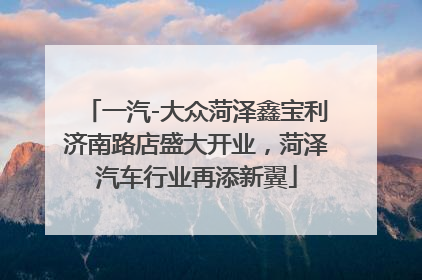 一汽-大众菏泽鑫宝利济南路店盛大开业，菏泽汽车行业再添新翼
