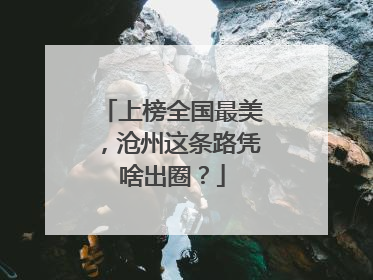 上榜全国最美，沧州这条路凭啥出圈？
