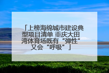 上榜海绵城市建设典型项目清单 重庆大田湾体育场既有“弹性”又会“呼吸”