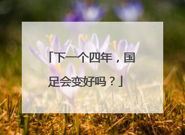 下一个四年，国足会变好吗？