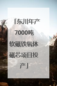 东川年产7000吨软磁铁氧体磁芯项目投产