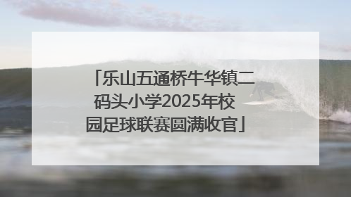 乐山五通桥牛华镇二码头小学2025年校园足球联赛圆满收官