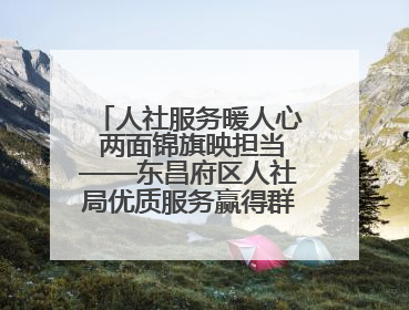 人社服务暖人心 两面锦旗映担当——东昌府区人社局优质服务赢得群众双赞誉