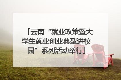 云南“就业政策暨大学生就业创业典型进校园”系列活动举行
