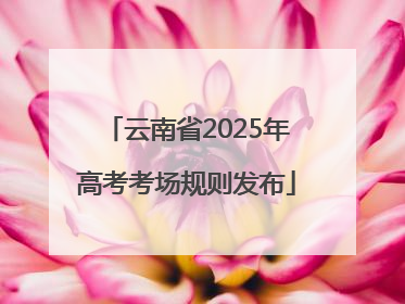 云南省2025年高考考场规则发布