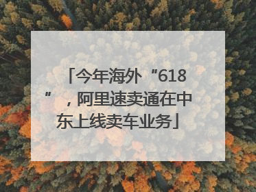 今年海外“618”，阿里速卖通在中东上线卖车业务