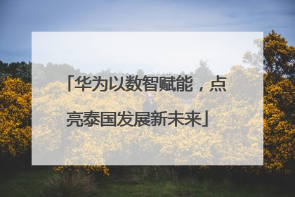 华为以数智赋能，点亮泰国发展新未来