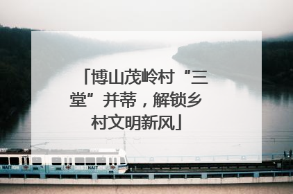 博山茂岭村“三堂”并蒂，解锁乡村文明新风