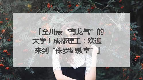全川最“有龙气”的大学！成都理工：欢迎来到“侏罗纪教室”