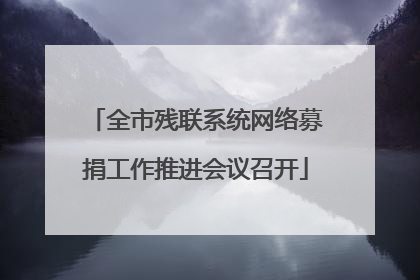 全市残联系统网络募捐工作推进会议召开