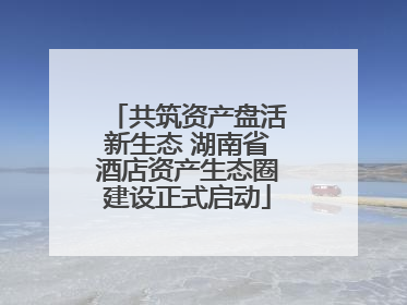 共筑资产盘活新生态 湖南省酒店资产生态圈建设正式启动