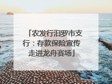 农发行汨罗市支行：存款保险宣传走进龙舟赛场