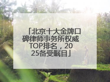 北京十大金牌口碑律师事务所权威TOP排名，2025备受瞩目