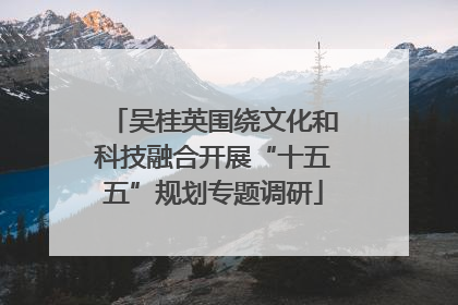 吴桂英围绕文化和科技融合开展“十五五”规划专题调研