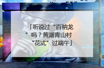 听说过“百衲龙”吗？黄湖青山村“花式”过端午
