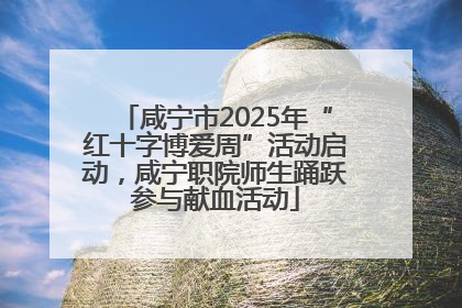 咸宁市2025年“红十字博爱周”活动启动，咸宁职院师生踊跃参与献血活动