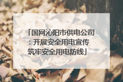 国网沁阳市供电公司：开展安全用电宣传 筑牢安全用电防线