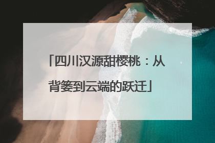 四川汉源甜樱桃：从背篓到云端的跃迁