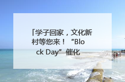 学子回家，文化新村等您来！“Block Day”催化学院式街区新生态