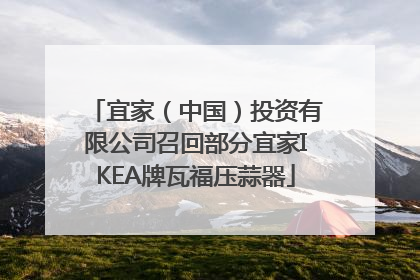 宜家（中国）投资有限公司召回部分宜家IKEA牌瓦福压蒜器