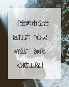 宝鸡市金台区打造“心灵驿站” 深化心防工程