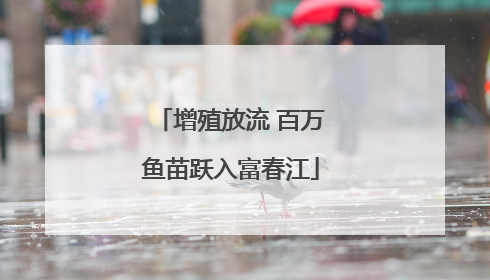 增殖放流 百万鱼苗跃入富春江