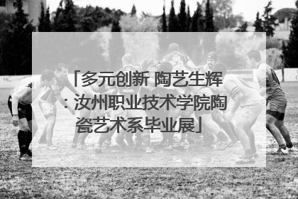 多元创新 陶艺生辉：汝州职业技术学院陶瓷艺术系毕业展