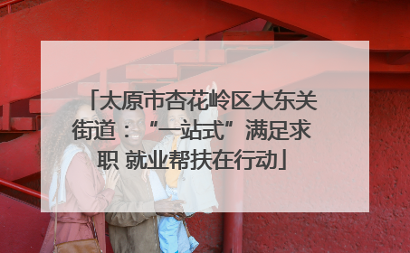 太原市杏花岭区大东关街道：“一站式”满足求职 就业帮扶在行动