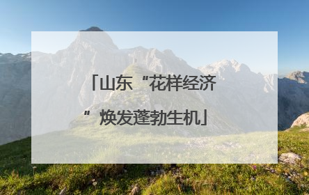 山东“花样经济”焕发蓬勃生机
