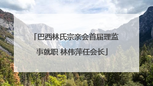 巴西林氏宗亲会首届理监事就职 林伟萍任会长
